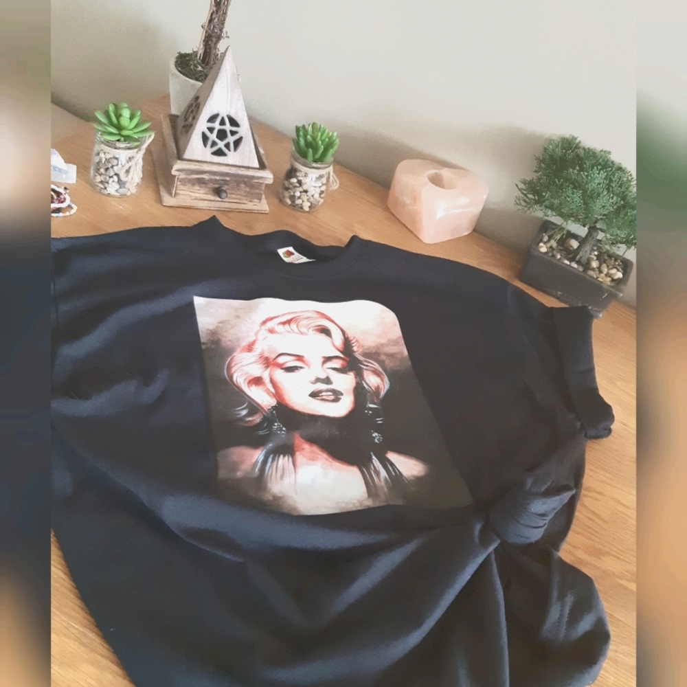 Custom Printed, Marilyn Monroe Tshirt